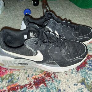 Nike Air Max Black and White Athletic Shoes
